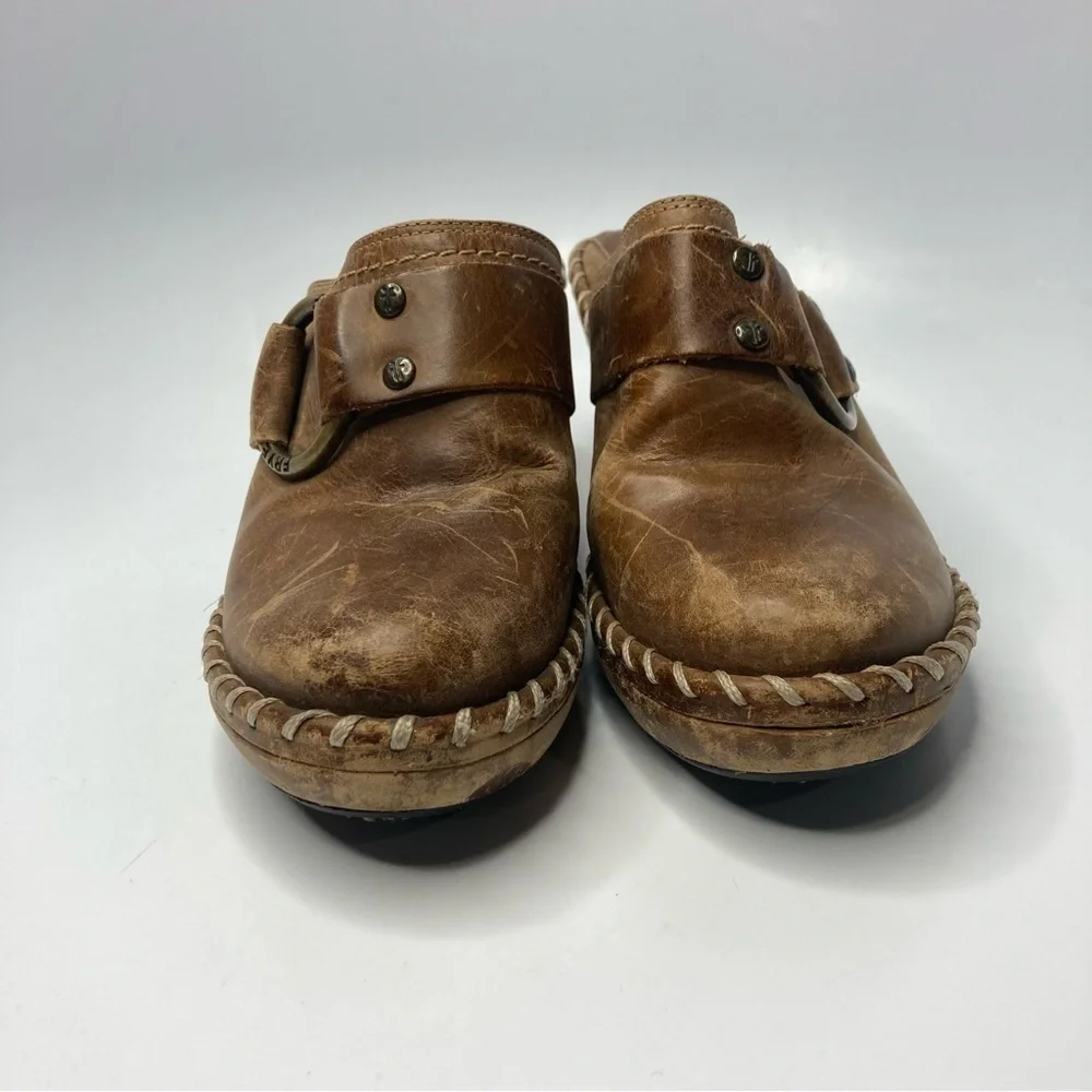 Vintage‎ Frye Charlotte ring leather mules clogs size 7 - Picture 3 of 16